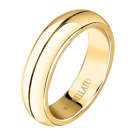 Morellato Love Rings Gold-Plated Stainless Steel Men’s Ring – Size 27 – SNA49027