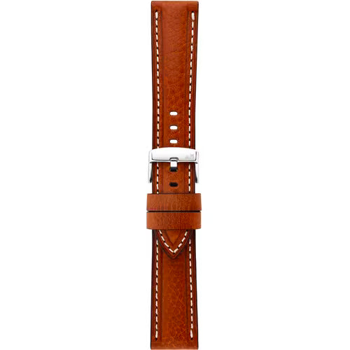 Morellato Manufatti Carrà Gold Vegetable-Tanned Drummed Leather Watch Strap – 20 mm – A01X6023E22041CR20