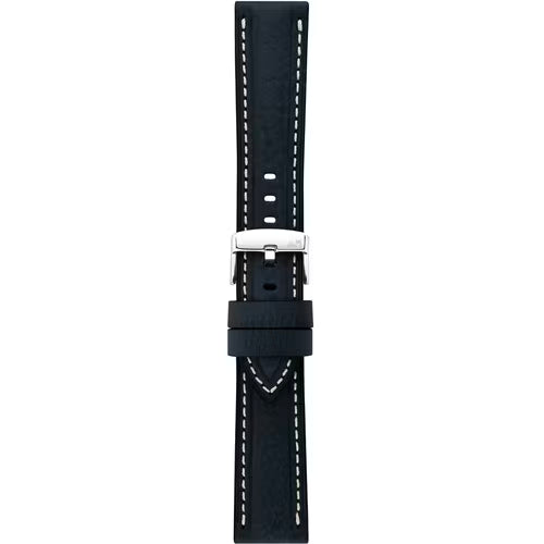 Morellato Manufatti Carrà Blue Vegetable-Tanned Drummed Leather Watch Strap – 20 mm – A01X6023E22062CR20