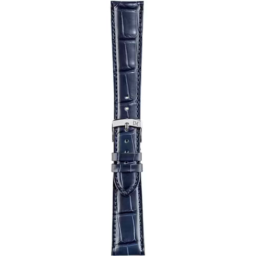 Morellato Amadeus Alligator Matt Blue Watch Strap- Size 22