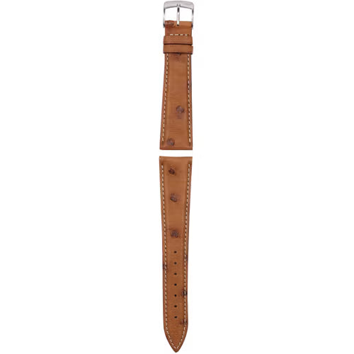 Morellato Jaeger Havana Brown Ostrich Leather Watch Strap – 14 mm – A01X4506343037CR14