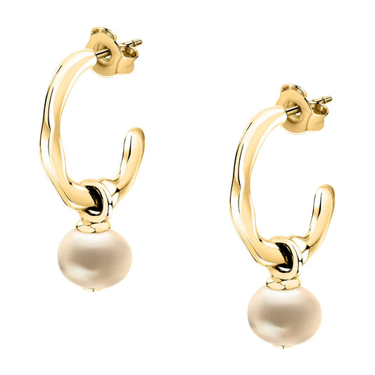 Morellato Perla Gold-Plated Sterling Silver Pearl Drop Earrings – SXU46