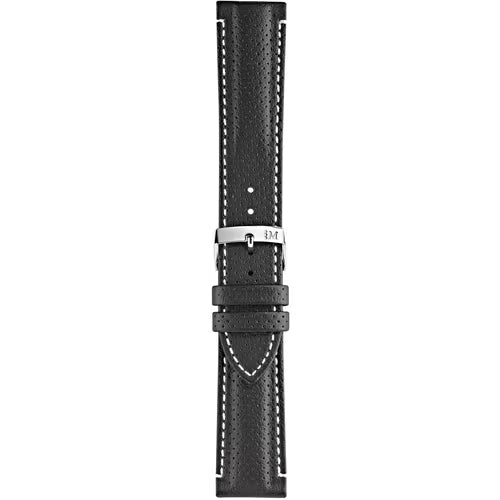 Morellato Sport-Water Resistant Race Black & White Perforated Vegan Watch Strap – 20 mm – A01X4909C18817CR20