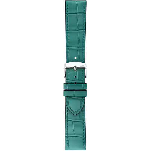 Morellato Sport-Water Resistant Ustica Emerald Green Alligator-Grain Water-Resistant Leather Watch Strap – 20 mm – A01X6081E32076CR20