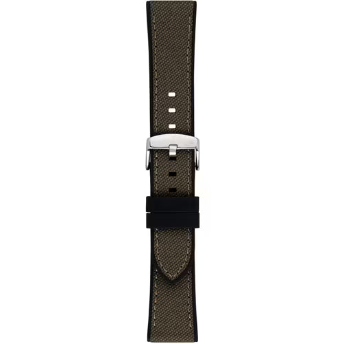 Morellato Sport-Water Resistant Stintino Taupe Rubber & Fabric Watch Strap – 20 mm – A01X6082E35128CR20