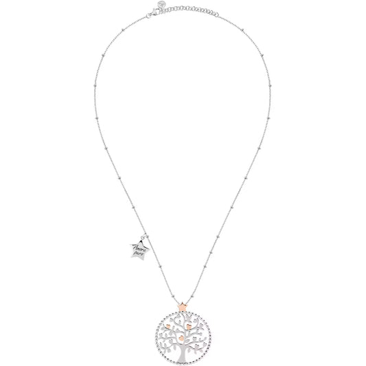 Morellato Talismani Rose Gold Stainless Steel Tree of Life Pendant Necklace – 40 + 5 cm – SAQE11