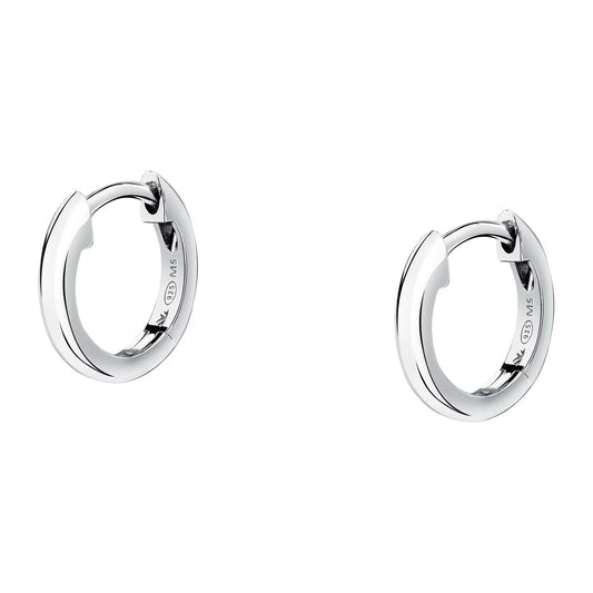 Morellato Tesori Rhodium-Plated Sterling Silver Hoop Earrings – 2.1 cm –SAIW251