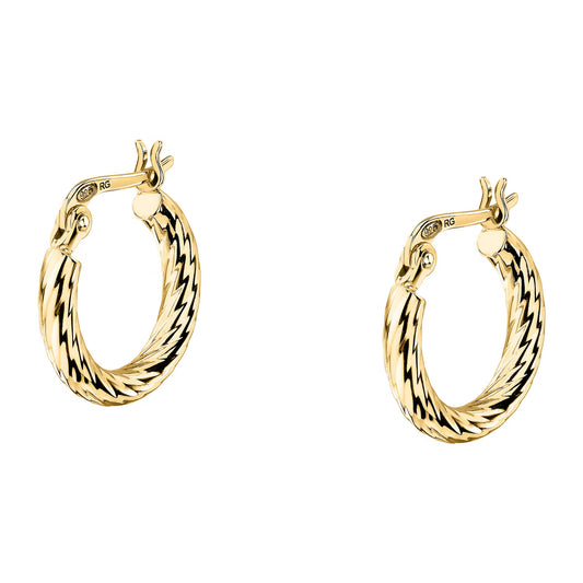 Morellato Tesori Gold-Plated Sterling Silver Hoop Earrings – 1.7 cm – SAIW252